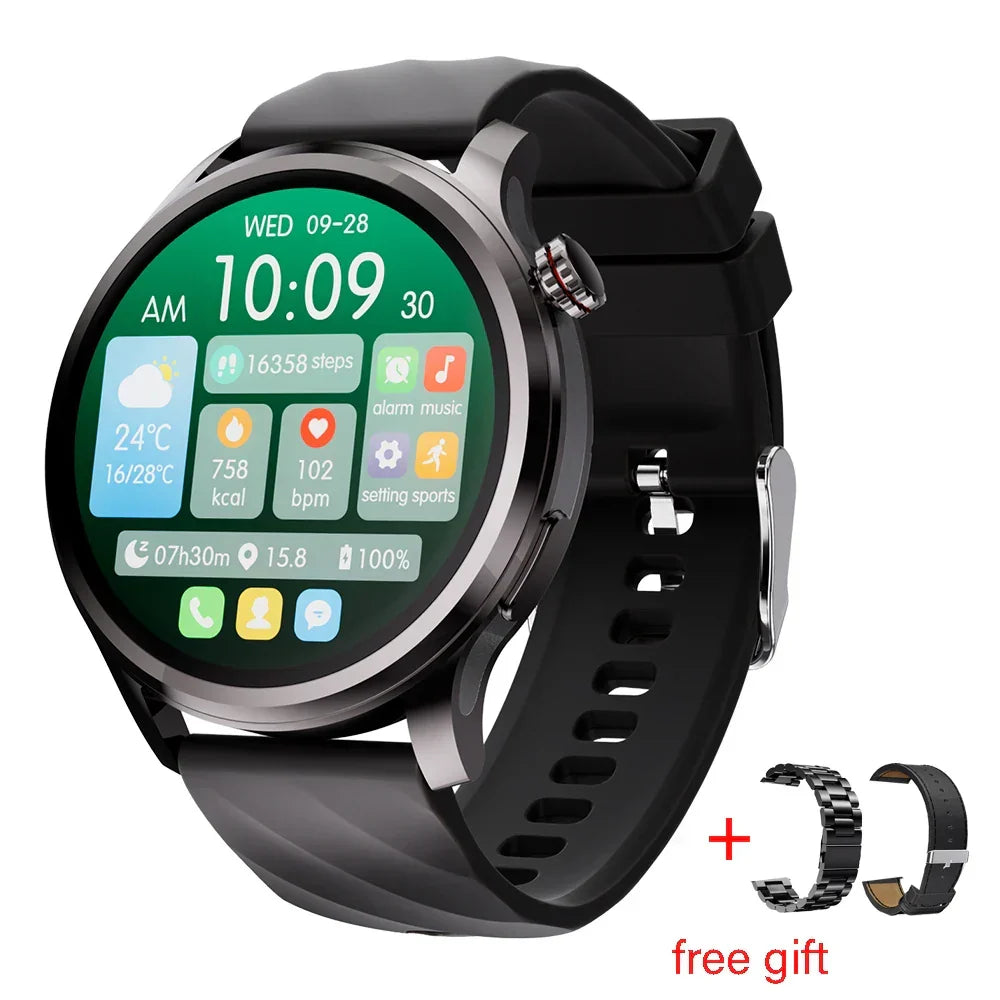 2.01″ 7in1 Ultra Smartwatch Bluetooth Calling Smartwatch, AI Voice Assistant, Metal Body with SpO2, Heart Rate Monitoring (7 Multicolor Straps)