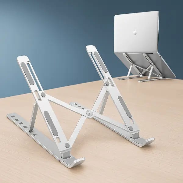 Portable Laptop Stand Adjustable Aluminum Holder for Desk & Travel