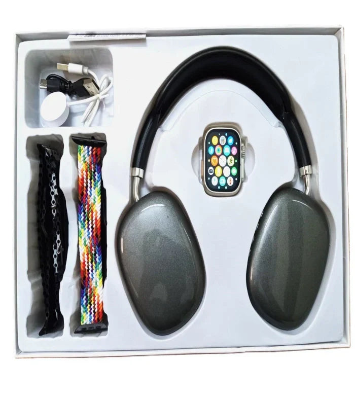 P9 Ultra 2 Smart Watch Combo with Headphones – Advanced Wearable Technology