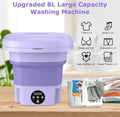 Portable Folding Mini Washing Machine with Sterilization and Drying 3 Washing Modes
